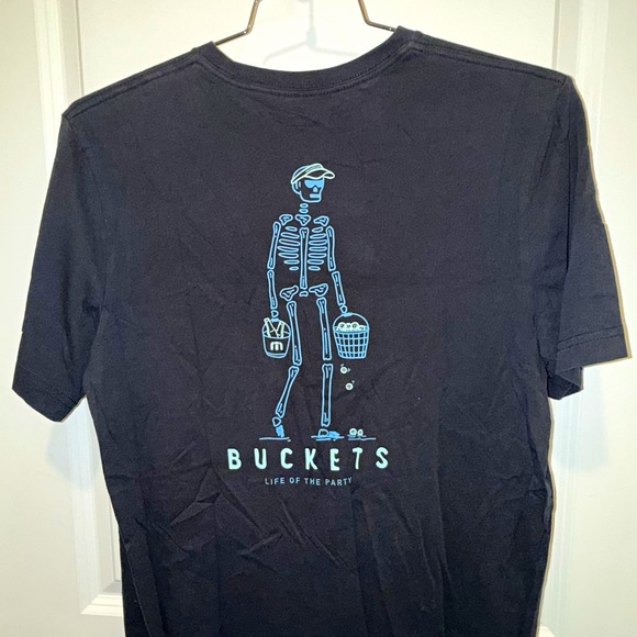 TravisMathew Other - TravisMathew Buckets Life of the Party Mens M Blk Skeleton Golf Graphic Tee